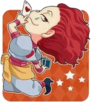 Chibi Hisoka Playing Card PNG Image