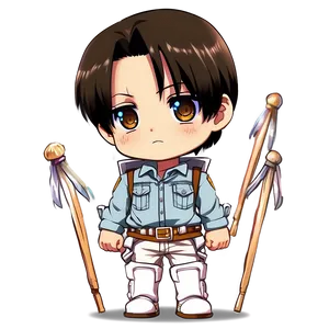 Chibi Levi Cute Png Gly PNG Image