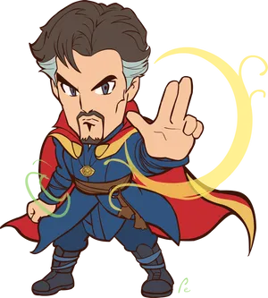 Chibi Style Doctor Strange PNG Image