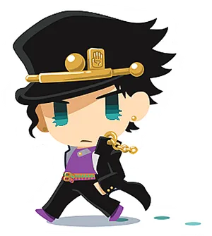 Chibi Style Jotaro Kujo PNG Image