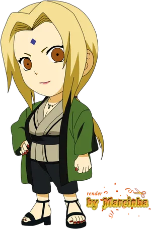 Chibi Tsunade Naruto Character PNG Image