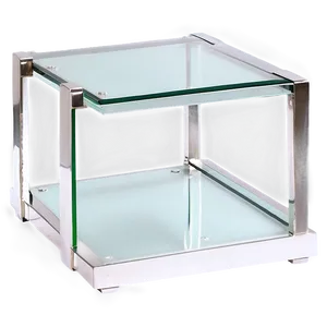 Chic Glass End Table Png 06292024 PNG Image