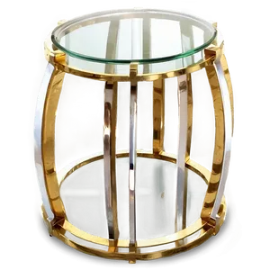 Chic Glass End Table Png Rip3 PNG Image