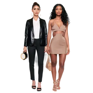 Chic House Party Fashion Png Bby PNG Image