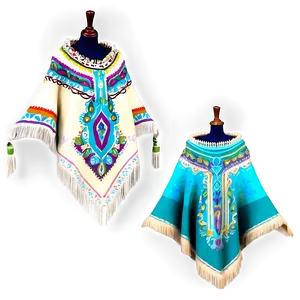 Chic Mexican Poncho Attire Png 29 PNG Image