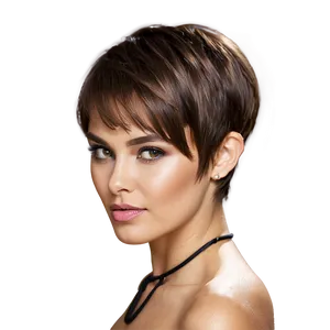 Chic Short Hairstyle Png 06272024 PNG Image