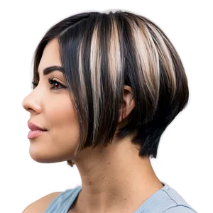 Chic Short Hairstyle Png Fkx PNG Image