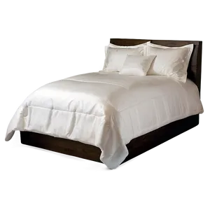 Chic White Bed Png Hgm PNG Image