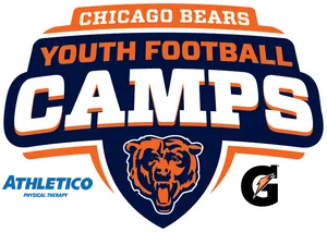 Chicago Bears Youth Football Camps Logo PNG Image