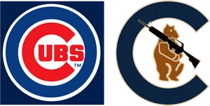 Chicago Cubs Logo Comparison PNG Image