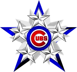 Chicago Cubs Logo Starburst Design PNG Image