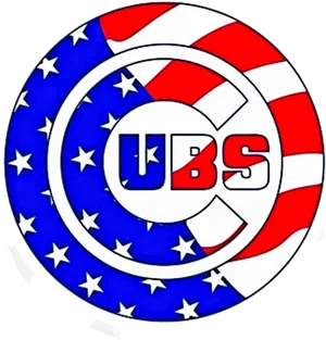 Chicago Cubs Patriotic Logo PNG Image