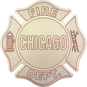 Chicago Fire Department Badge PNG Image