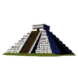 Chichen Itza Pyramid Graphic Png Wwj PNG Image