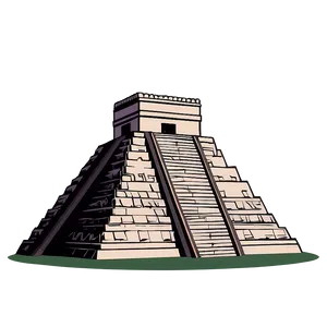 Chichen Itza Temple Drawing Png 93 PNG Image