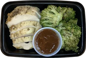 Chicken Broccoli Meal Prep PNG Image