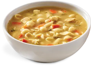 Chicken Noodle Soup Bowl PNG Image