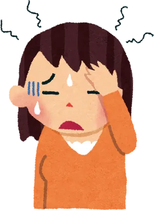 Child Headache Illustration PNG Image