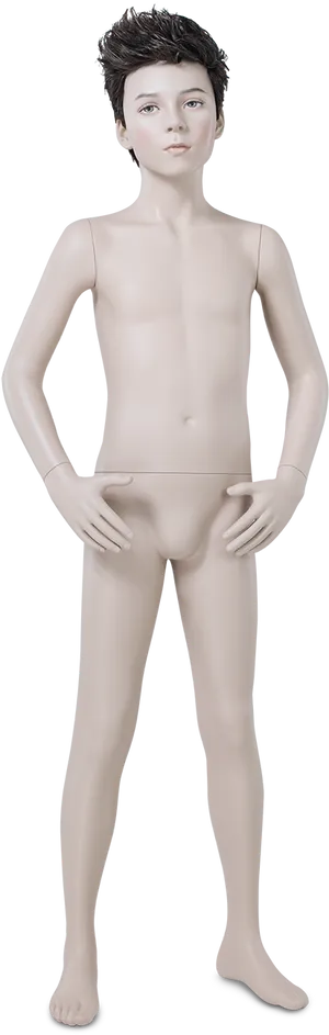 Child Mannequin Standing Pose PNG Image