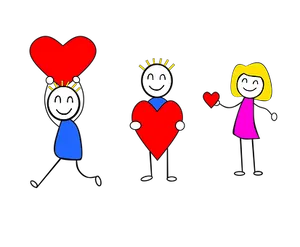 Childlike Drawingof Love PNG