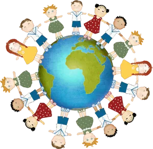 Children Around The World PNG Image