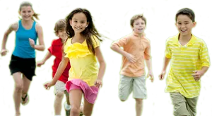 Children Running Joyfully.png PNG Image