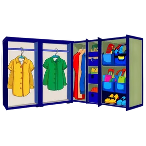 Children's Wardrobe Cartoon Png 06282024 PNG Image