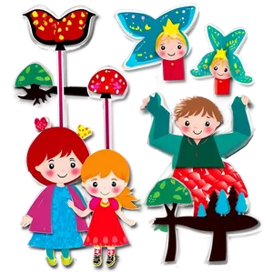 Children’s Fairy Tales Paper Cut Out Png 76 PNG Image