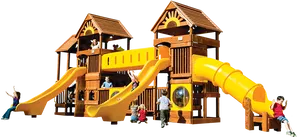 Childrens Wooden Playset Activity PNG Image