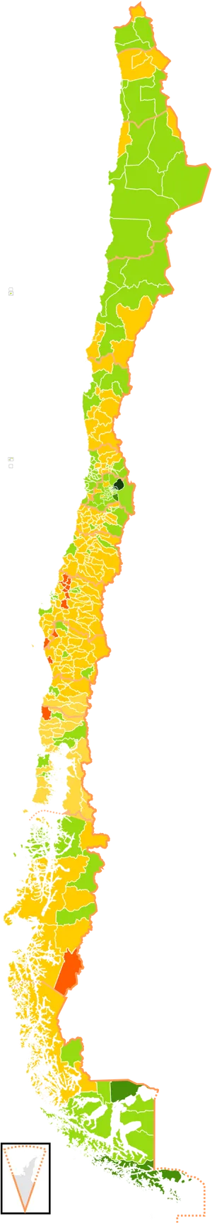 Chile Geographical Map Regions PNG Image