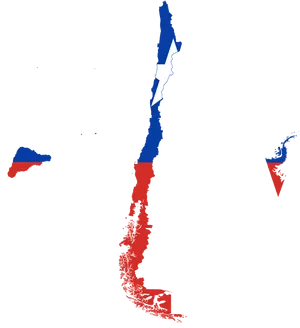 Chile Political Map Colors PNG Image