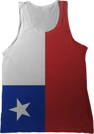 Chilean Flag Tank Top PNG Image