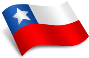 Chilean Flag Waving Graphic PNG Image