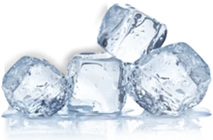 Chilled Crystal Clear Ice Cubes PNG Image