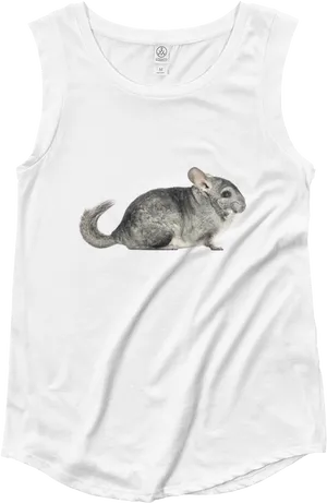 Chinchilla Graphic Tank Top PNG Image