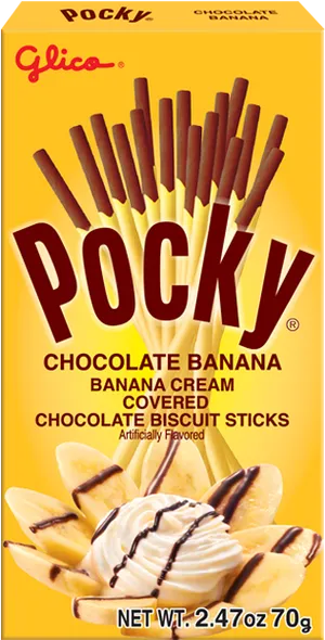 Chocolate Banana Pocky Box PNG Image