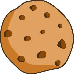 Chocolate Chip Cookie Illustration PNG Image