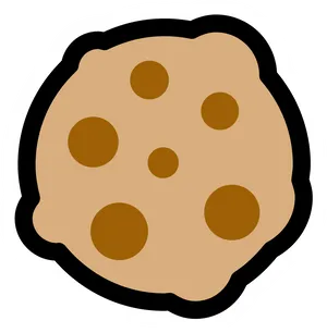 Chocolate Chip Cookie Illustration.png PNG Image