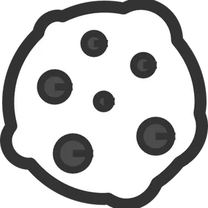 Chocolate Chip Cookie Illustration.png PNG Image