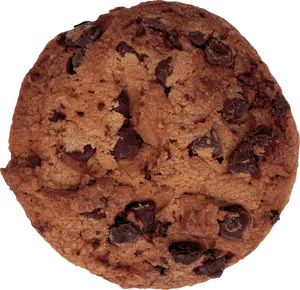 Chocolate Chip Cookie Top View.png PNG Image