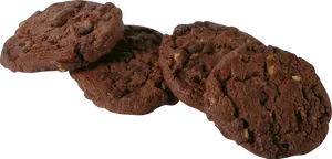 Chocolate_ Chip_ Cookies_ Isolated_ Background.png PNG Image