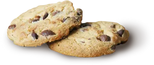 Chocolate Chip Cookies Isolated PNG Image