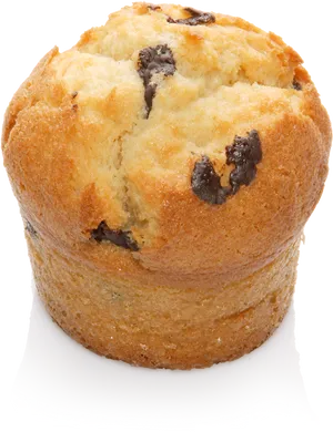 Chocolate Chip Muffin Isolated PNG Image