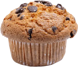 Chocolate Chip Muffin Isolated PNG Image