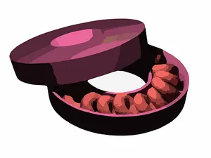 Chocolate Cookies Box Illustration PNG Image