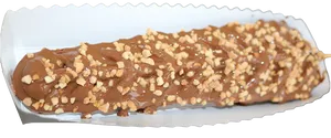 Chocolate Eclairwith Nuts PNG Image