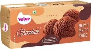 Chocolate Ice Cream Packaging Volup B O G O Offer PNG Image