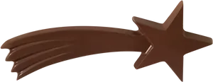 Chocolate Shooting Star Graphic PNG Image