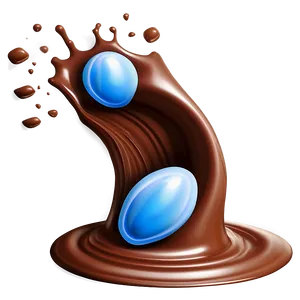 Chocolate Splash Art Png 95 PNG Image