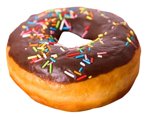 Chocolate Sprinkled Donut.png PNG Image